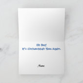 Joyous Chrismukkah Time Grußkarte Karte (Innenseite)