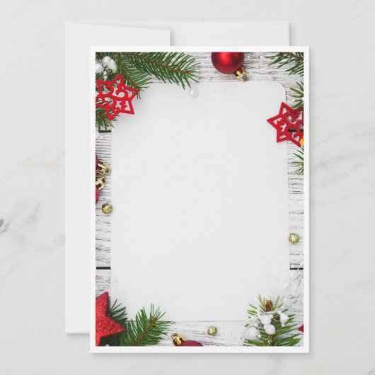 Joyous Christmas Minimalist Einladung (Rückseite)