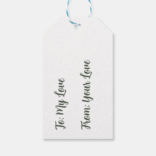 Joyous Christmas Wreath Geschenkanhänger (Rückseite)