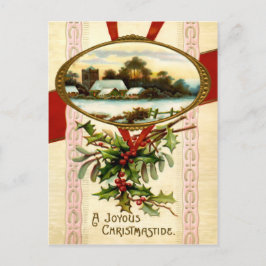 Joyous Christmastide Postcard Feiertagspostkarte