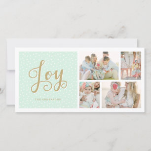 Joyous Collage   Holiday Foto Cards Feiertagskarte