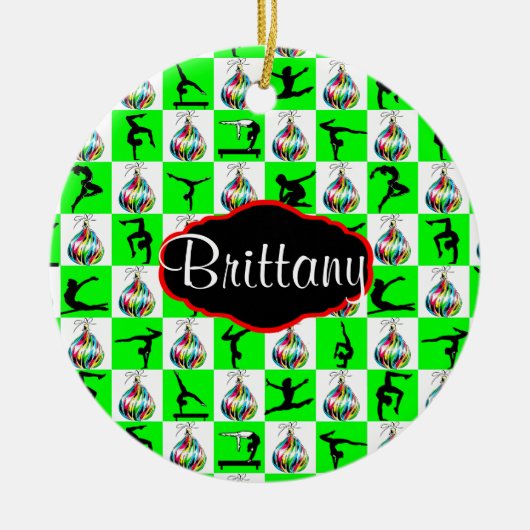 JOYOUS CUSTOM GYMNASTICS CHRISTMAS Ornament (Vorne)