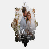 Joyous Diamond Ring Monogram Classic Wedding Ornament Karte (Rechts)