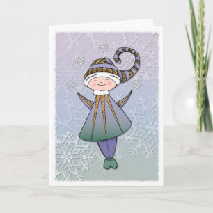 Joyous Elf Card Feiertagskarte