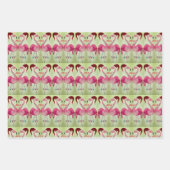 Joyous Flamingo Wrapping Paper Sheet Set 3 Geschenkpapier Set (Vorderseite)