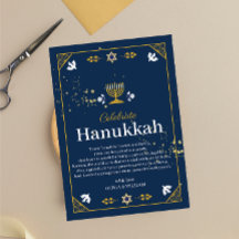 Joyous Hanukkah Celebration!" Dankeskarte