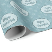 Joyous Hanukkah Geschenkpapier (Rolleneckpunkt)