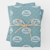Joyous Hanukkah Snowflake Geschenkpapier Set (Beispiel)