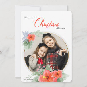 Joyous Holiday Foto Card Feiertagskarte