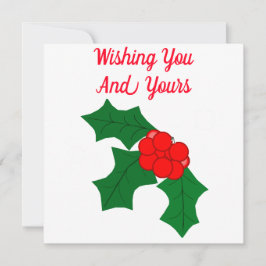 Joyous Holiday Season Card Feiertagskarte