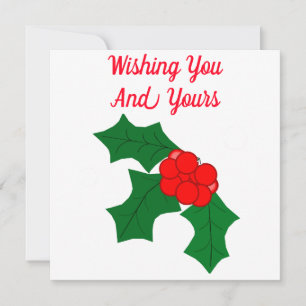 Joyous Holiday Season Card Feiertagskarte