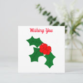 Joyous Holiday Season Card Feiertagskarte (Stehend Vorderseite)