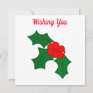 Joyous Holiday Season Card Feiertagskarte