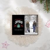 Joyous Holiday Season Classic Foto Postkarte
