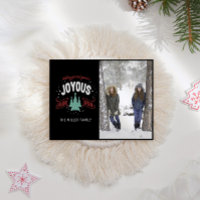 Joyous Holiday Season Classic Foto Postkarte