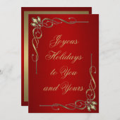 Joyous Holidays Feiertagskarte (Vorne/Hinten)