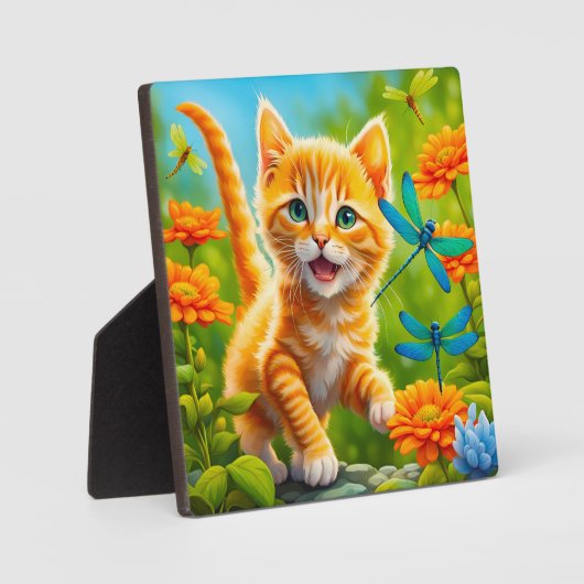 Joyous Kitten Fotoplatte (Vorderseite)