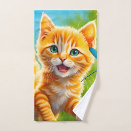 Joyous Kitten Handtuch