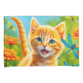 Joyous Kitten Kissenbezug (Vorderseite-Rechts)