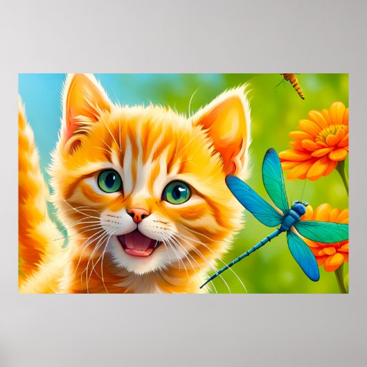 Joyous Kitten Poster (Vorne)