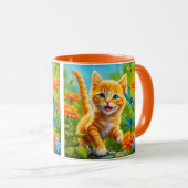 Joyous Kitten Tasse (VorderseiteRechts)