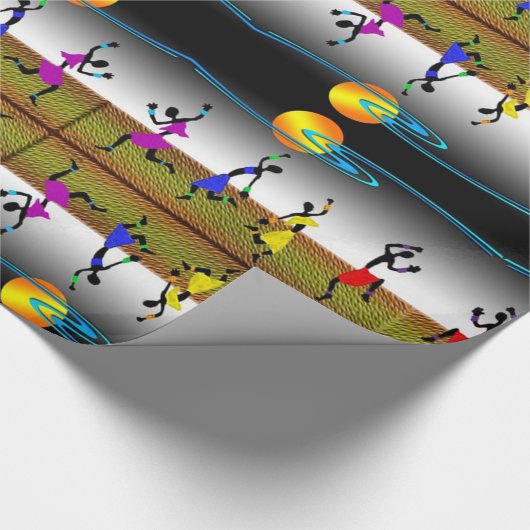 Joyous Kwanzaa Dance Geschenkpapier (Ecke)