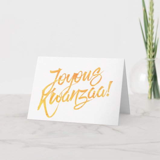 Joyous Kwanzaa Feiertagskarte (Vorderseite)