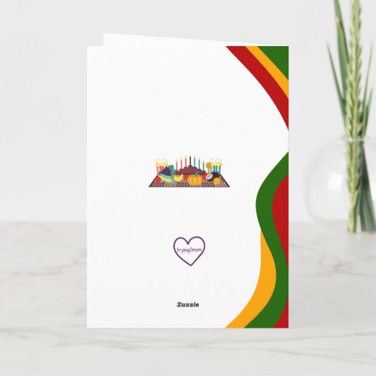 Joyous Kwanzaa Feiertagskarte (Rückseite)