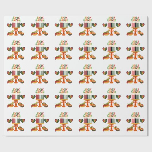 Joyous Kwanzaa Geschenkpapier (Flach)