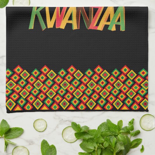 Joyous Kwanzaa Geschirrtuch (Gefaltet)