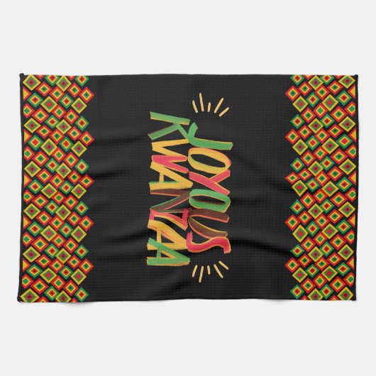 Joyous Kwanzaa Geschirrtuch (Horizontal)