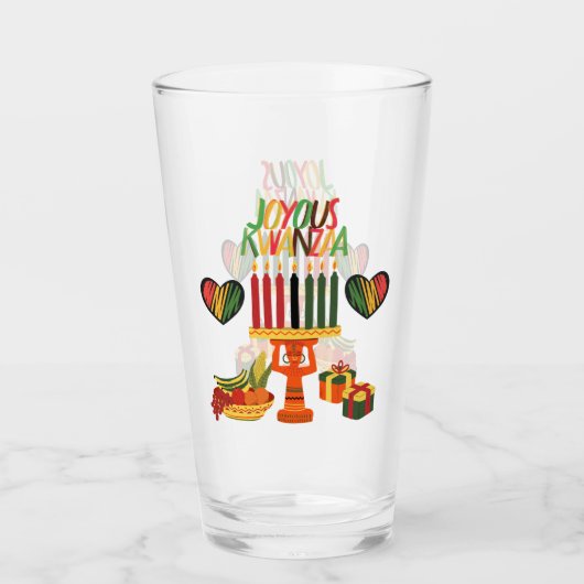 Joyous Kwanzaa Glas (Vorderseite)