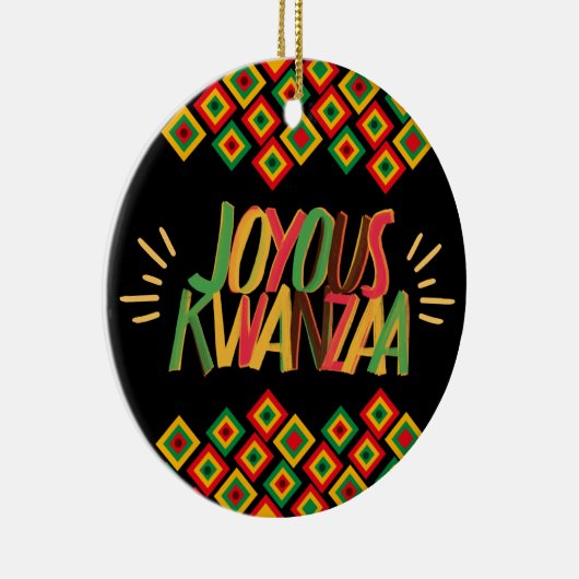 Joyous KWANZAA Keramik Ornament (Rechts)