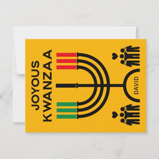Joyous Kwanzaa Mitteilungskarte (Vorderseite)