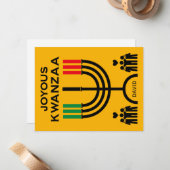 Joyous Kwanzaa Mitteilungskarte (Vorderseite/Rückseite Beispiel)