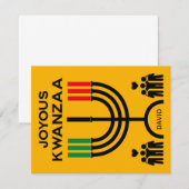 Joyous Kwanzaa Mitteilungskarte (Vorne/Hinten)