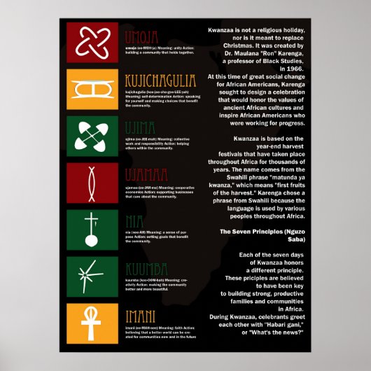 Joyous Kwanzaa Poster (Vorne)