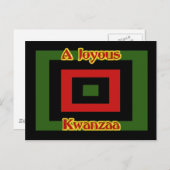 Joyous Kwanzaa Postkarte (Vorne/Hinten)
