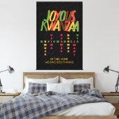 Joyous KWANZAA Principles Crossword Leinwanddruck (Insitu (Schlafzimmer))