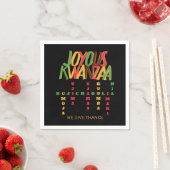 Joyous KWANZAA Principles Crossword Serviette (Beispiel)