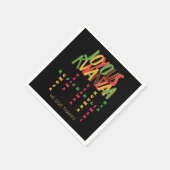 Joyous KWANZAA Principles Crossword Serviette (Ecke)