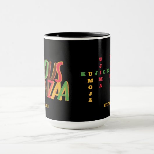Joyous KWANZAA Principles Crossword Tasse (Zentrum)