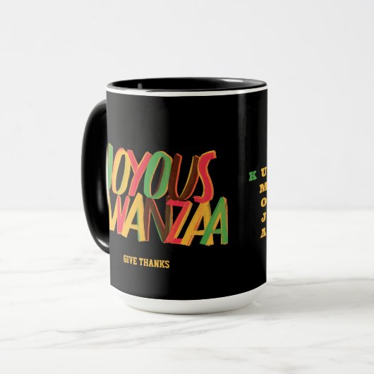 Joyous KWANZAA Principles Crossword Tasse (Vorderseite Links)