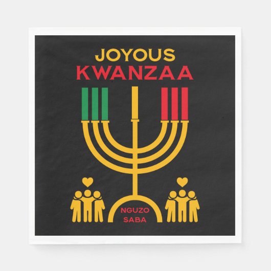 Joyous Kwanzaa Serviette (Vorderseite)