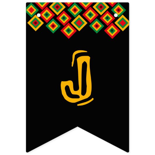 Joyous Kwanzaa Wimpelkette (Zweite Fahne)