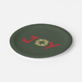 Joyous Light Hearted Kraath Weihnachtsschild Pappteller (Schrägansicht)