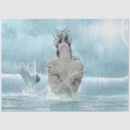 Joyous Mermaid in the Sea Tissue Paper Seidenpapier