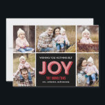 Joyous Moments Holiday Collage Foto Card Feiertagskarte<br><div class="desc">Feiern Sie die Saison mit dieser modernen und stilvollen Urlaubskarte aus Berry Berry Sweet. Besuchen Sie WWW.BERRYBERRYSWEET.COM für weitere unserer stilvollen Urlaubssammlungen.</div>