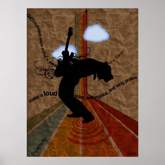 Joyous Noise Psalm 98:4 Poster (Vorne)