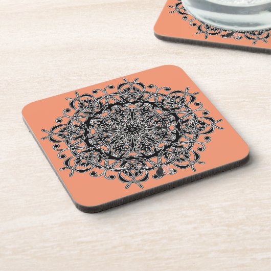 Joyous Octa Glyph Dusk Untersetzer (Linke Seite)